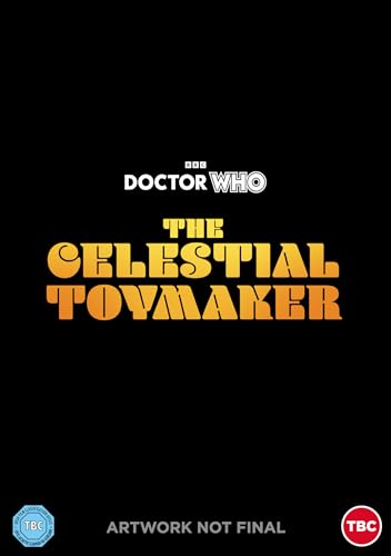 Doctor Who The Celestial Toymaker DVD cover with black background and yellow text.