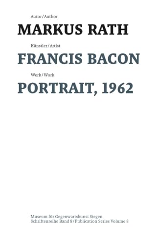 Book cover: "Francis Bacon: Portrait, 1962" with text in German and English.