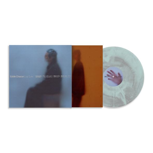 Eddie Chacon "Lay Low" vinyl record with blue smoke disc and cover art.