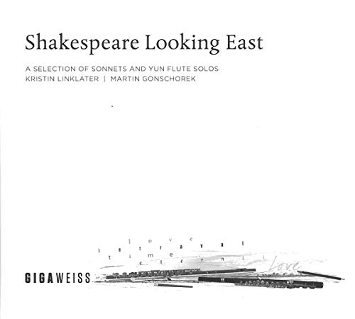 CD cover: "Shakespeare Looking East" with a blurred image of instruments.