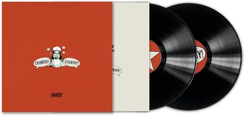 Double vinyl record of Hardy’s “Country! Country!” with red cover art.