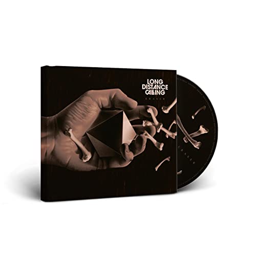 CD cover for "Eraser" by Long Distance Calling, hand holding bones.