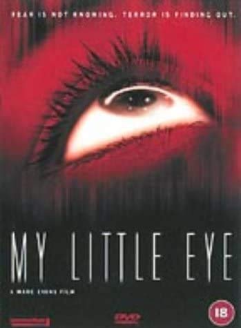 DVD cover for "My Little Eye" featuring a close-up of a watchful eye.