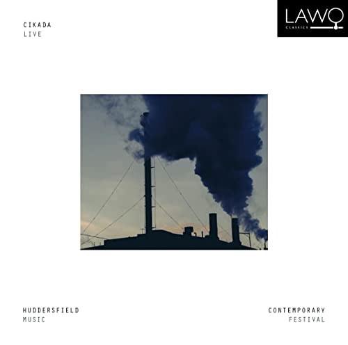 CD cover with smokestacks against a cloudy, muted sky.