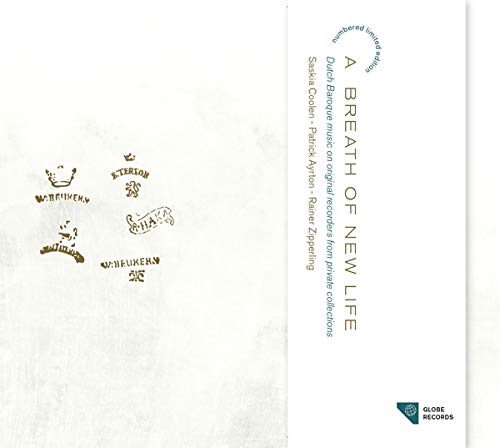 CD cover for "A Breath of New Life" with gold stamps and text.
