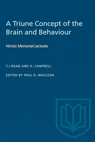 Book cover: "A Triune Concept of the Brain and Behaviour" with a crest.