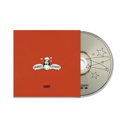 Hardy's "Country Country!" CD with red cover and star designs.