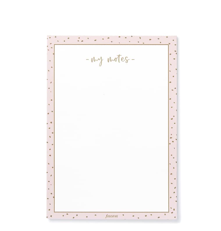 Filofax My Notes A5 Notepad - Confetti, White