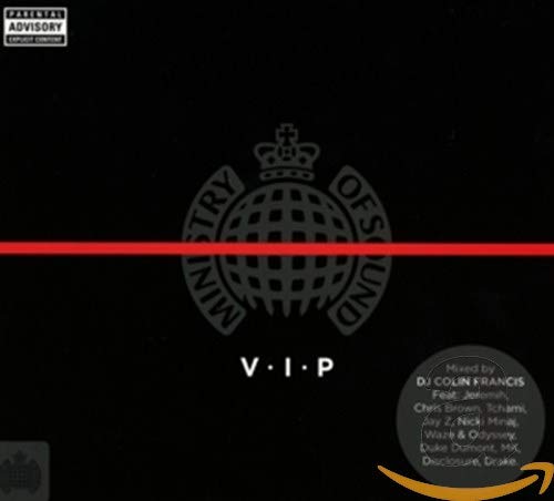 Black Ministry of Sound "V.I.P." CD cover with a globe and red line.