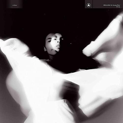 Black and white album cover featuring a distorted portrait of a person.