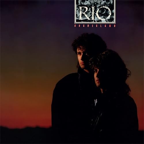 CD cover for Rio’s “Borderland” featuring two people against a sunset.