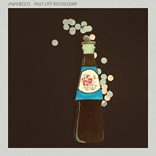 Vinyl record cover: brown background with a bottle and scattered circles.