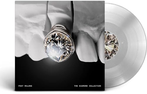 Post Malone’s “The Diamond Collection” vinyl record with a diamond ring image.