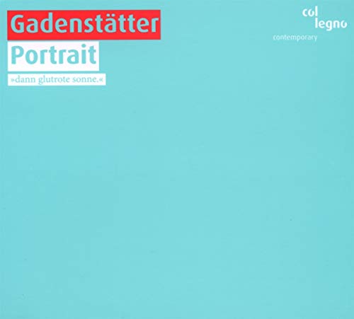 Turquoise CD cover with red “Gadenstätter” text and white lettering.