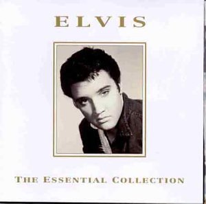 CD cover of Elvis Presley, a portrait in a gold frame.