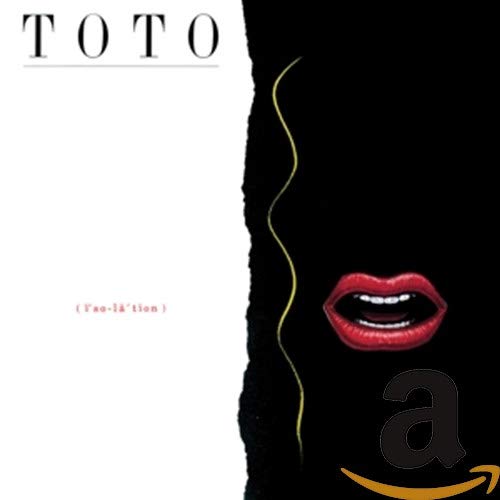 Toto “Isolation” CD cover: red lips against a black and white background.