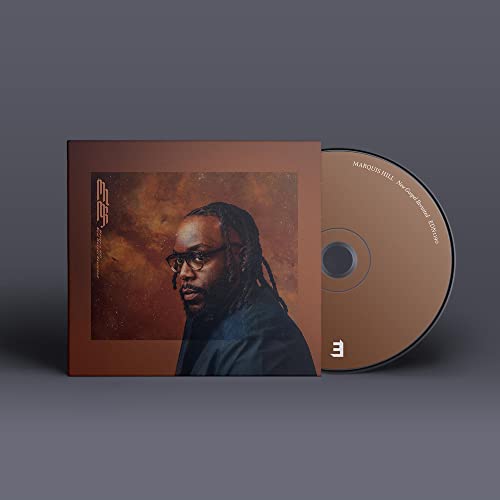 CD case and disc featuring portrait of musician Marquis Hill.