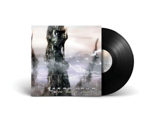 Vinyl record and album cover featuring a dark, towering structure.