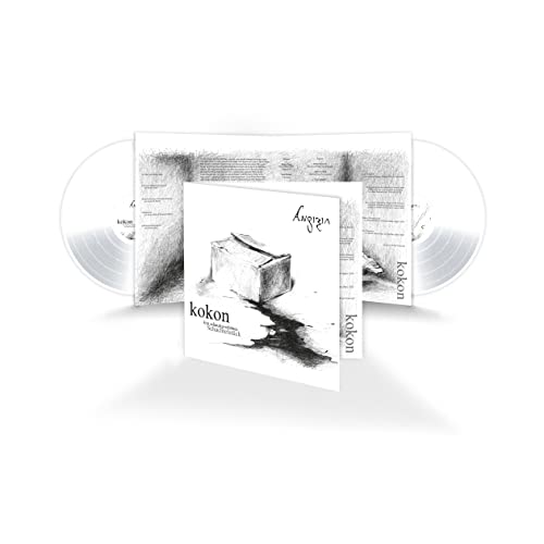 Vinyl record set with sketched cover art depicting a box and text.