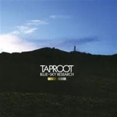 Album cover for Taproot’s “Blue-Sky Research” with a silhouetted landscape.