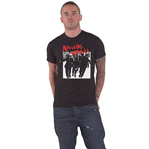 Abrasive Wheels T Shirt Juvenile Band Logo Official Mens Black XXL