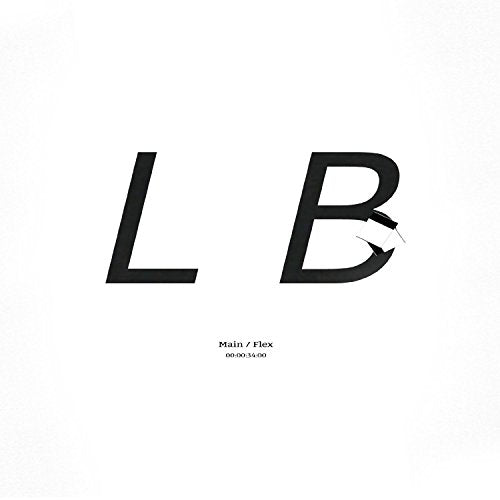 Album cover for Lee Bannon's "Main/Flex" featuring large letters "LB".