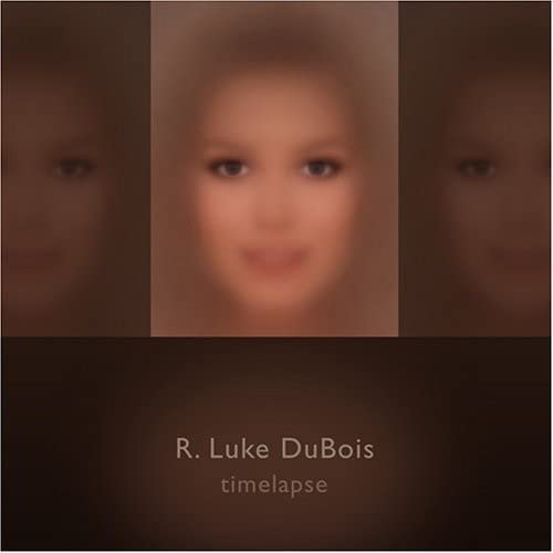 CD cover for R. Luke Dubois’ “Timelapse” featuring a blurred face.