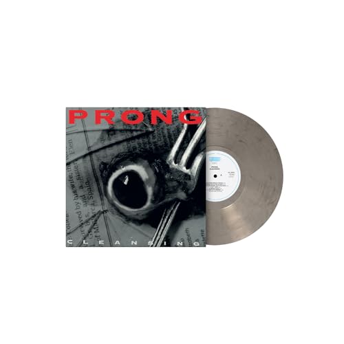 Prong “Cleansing” vinyl record: album cover with a fork and record itself.