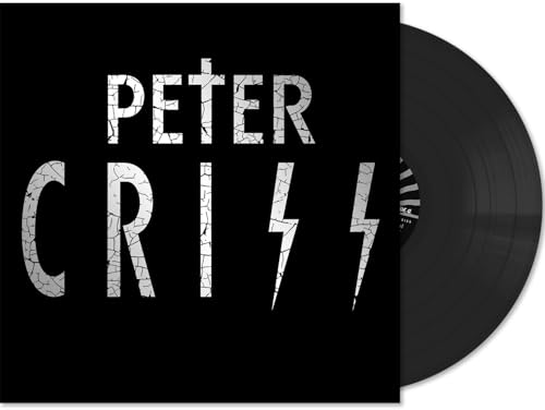 Peter Criss album cover and black vinyl record displayed together.