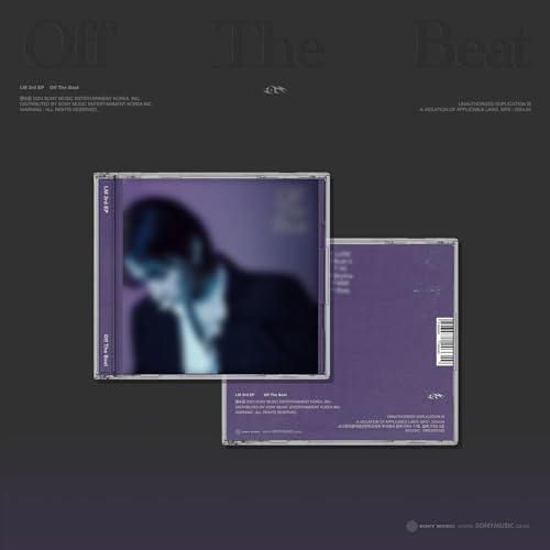 CD case for I.m’s “Off The Beat” album, purple and blurry portrait.