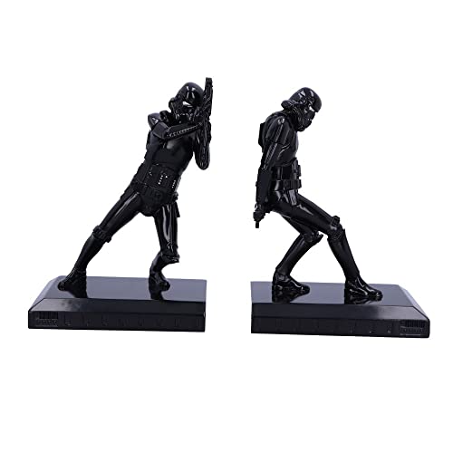 NEMESIS NOW Officially Licensed Stormtrooper Shadow Bookends, Black, 26.5cm