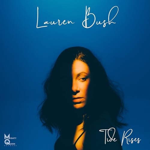 Album cover for Lauren Bush’s “Tide Rises” featuring a portrait of the artist.