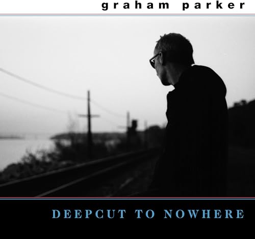 Graham Parker album cover, a man facing away on train tracks.