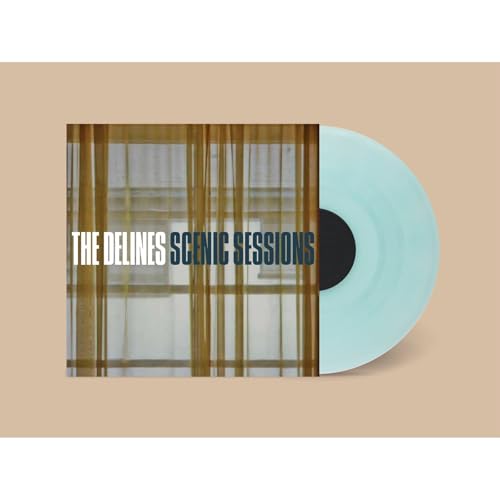 Vinyl record for The Delines’ “Scenic Sessions” with abstract cover art.