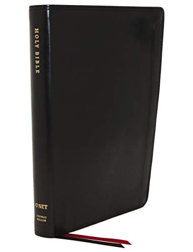 Net Bible, Thinline Large Print, Leathersoft, Black, Comfort Print: Holy Bible