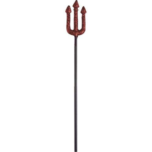 Smiffys Glitter Devil Plastic Fork, About 58 Cm