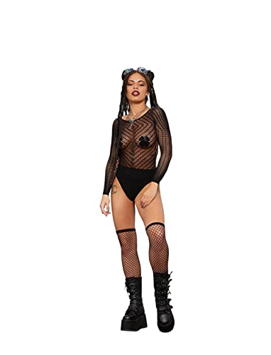 Smiffys Chevron Long Sleeve Bodysuit