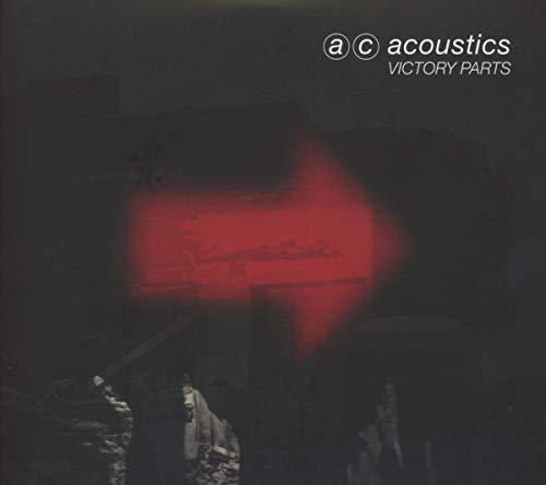 CD cover for “Victory Parts” by AC Acoustics, with red and black abstract art.