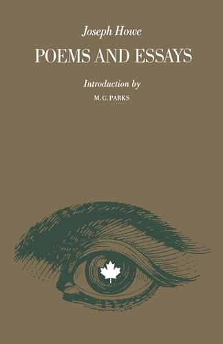 Book cover: “Poems and Essays” by Joseph Howe, with an eye illustration.