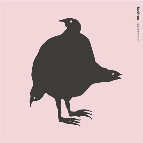Pink album cover with a black silhouette of a bird.