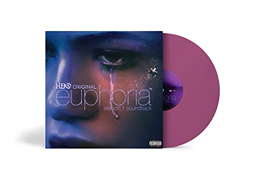 “Euphoria” Season 1 soundtrack vinyl record with a close-up of an eye.
