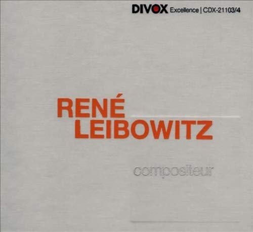 CD cover with "René Leibowitz" in red text on a white background.