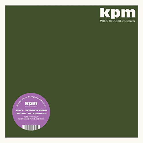 Dark green vinyl LP cover with a purple and white circular sticker.