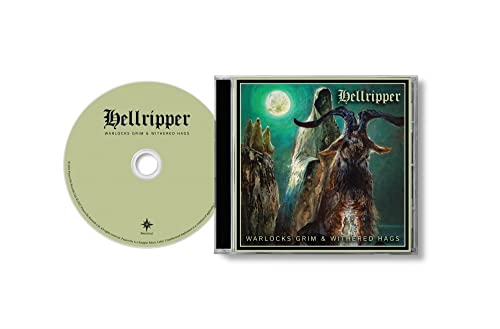 Hellripper CD case and disc with dark, fantastical cover art.