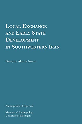 Blue book cover with white text: "Local Exchange and Early State Development in Iran.
