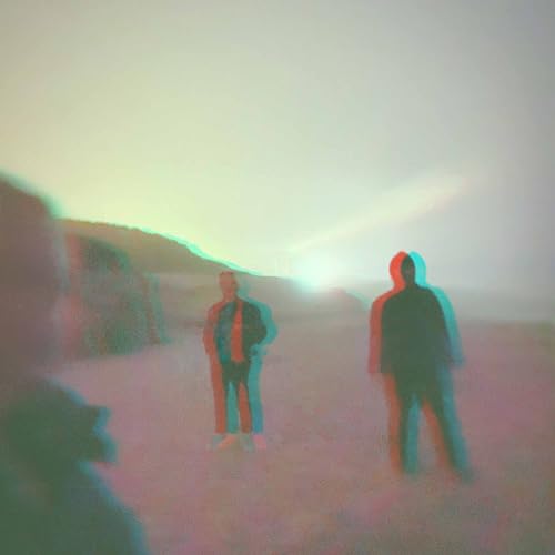 Ghostly figures in a hazy, color-shifted landscape, album cover art.