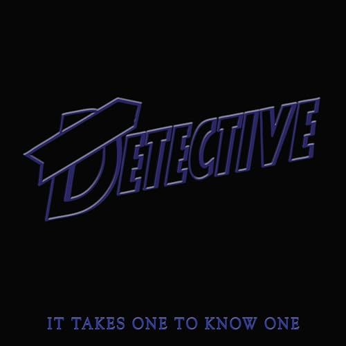 Black album cover with purple, stylized "Detective" text and album title.