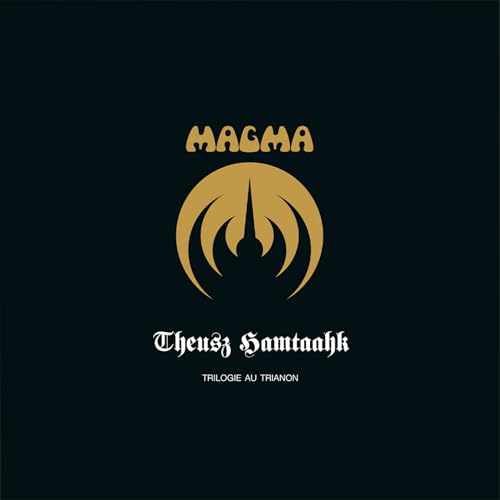 Magma album cover: gold emblem over black, text "Theusz Hamtaahk".