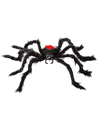 Smiffys 52959 Black Widow Spider Prop, 75cm, Unisex Adult, Clear & Black, One Size