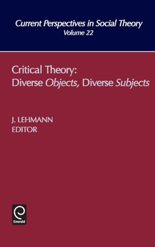Critical Theory: Diverse Objects Diverse Subjects